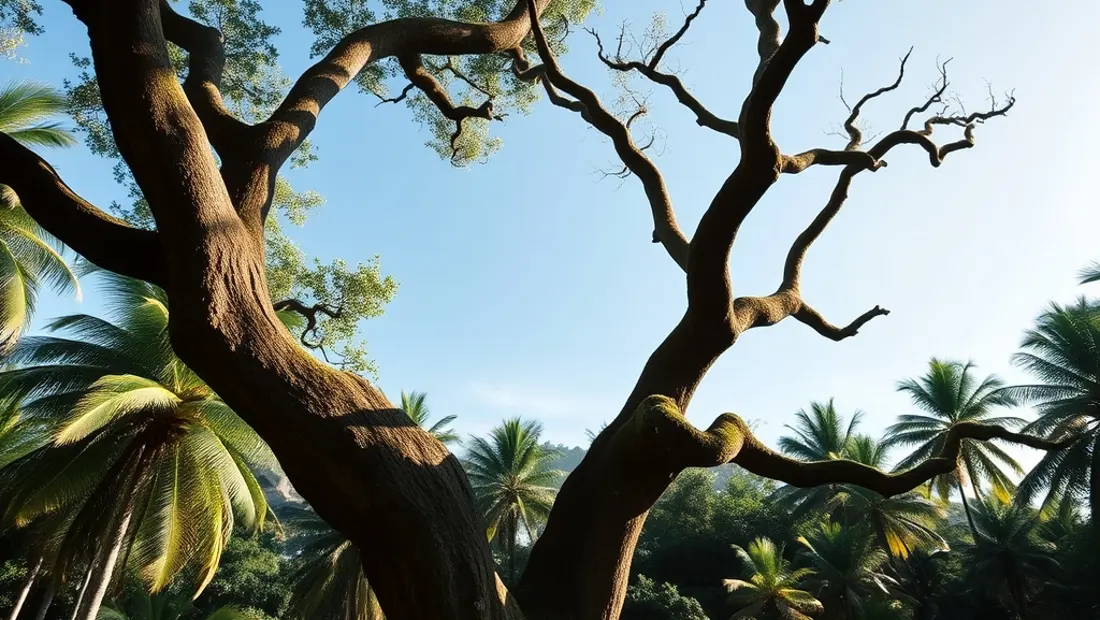 Arbre caoutchouc dans la forêt