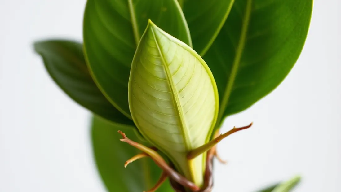 Bouture de Zamioculcas avec des feuilles et des racines