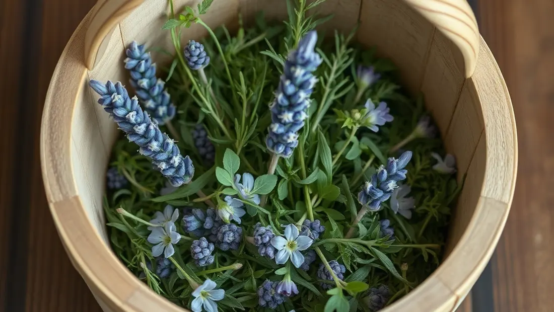 Herbes médicinales séchées
