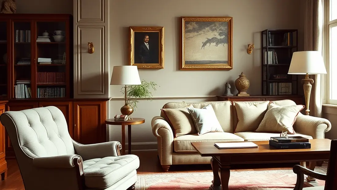 Furniture style Napoléon III dans un salon