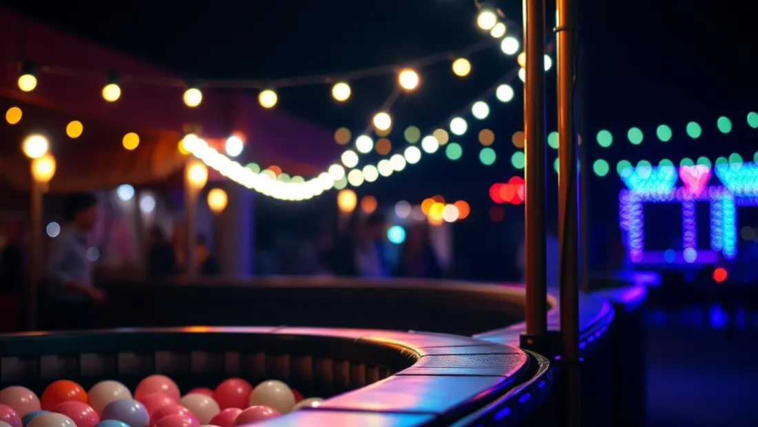 Borne LED avec lumières colorées