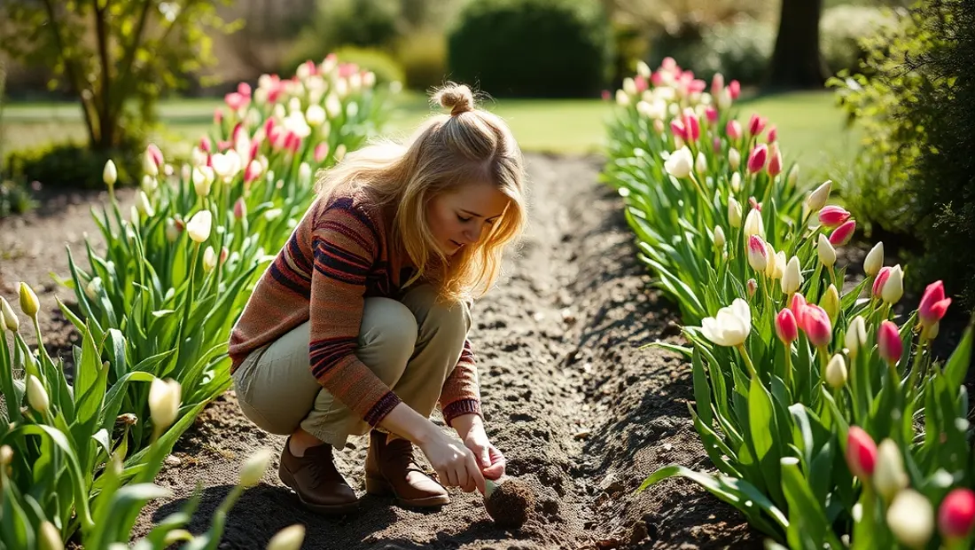 Jardinage en plein air.