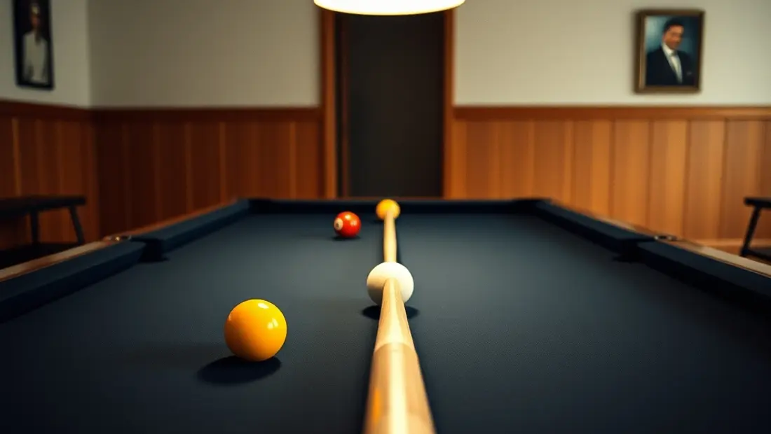 Plateau de billard boule noire avec accessoires
