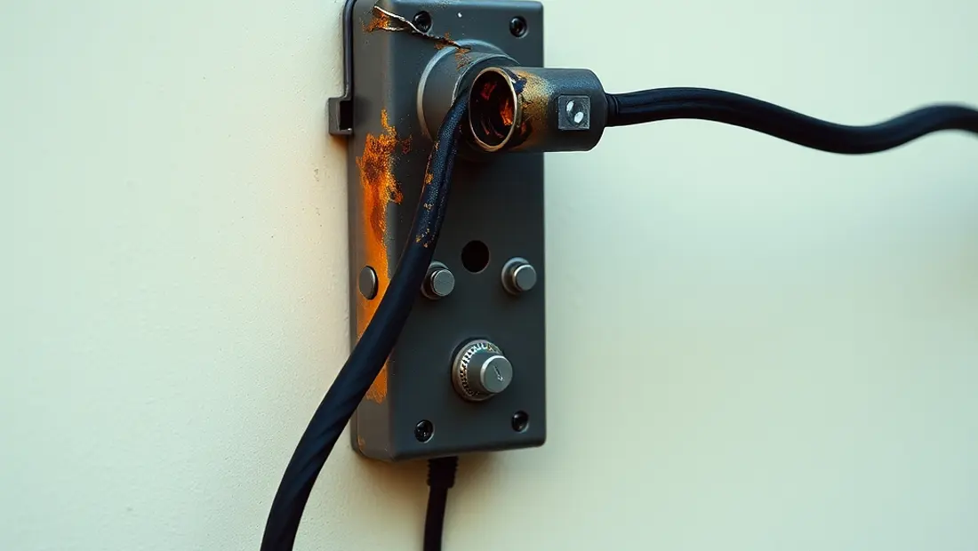 Câble électrique endommagé