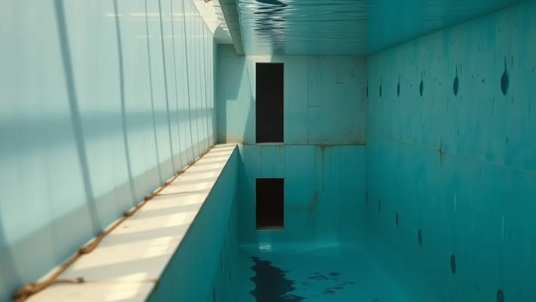 Structure de piscine enterrée