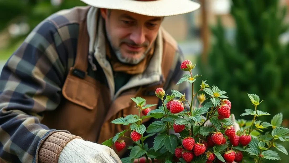 Jardinier en plein travail