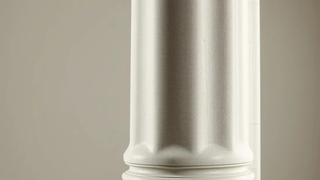 Colonne avec des accoudoirs en bois