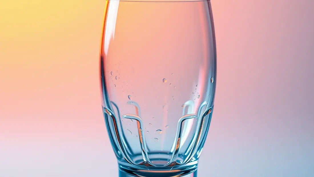 Éclats de verre avec lumière.